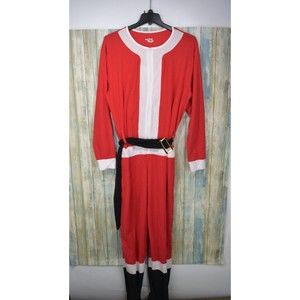 Joe Boxer Men's Size L Santa Clause Costume Christmas One-Piece Union Jumper